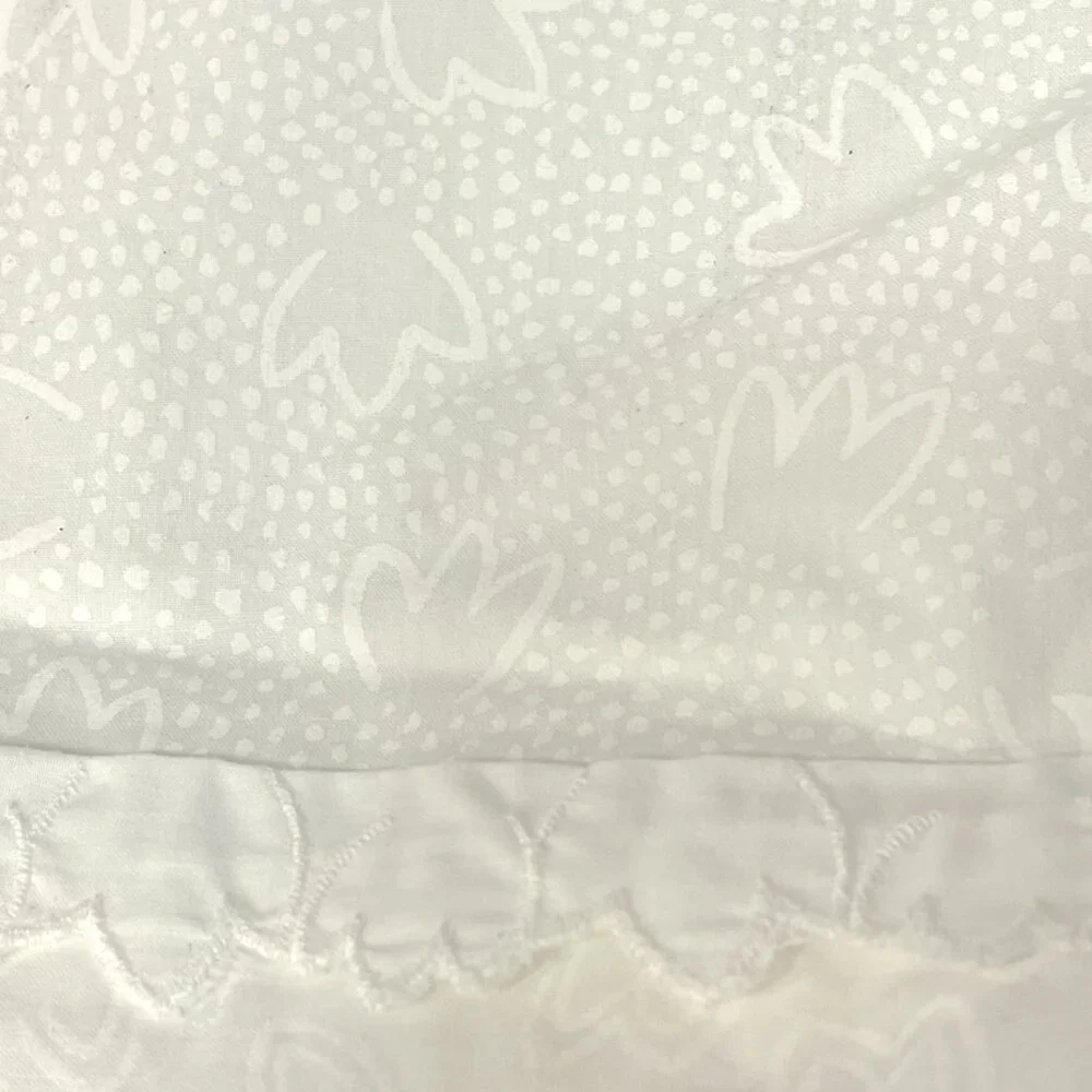Dan River Millenium Collection flat sheet Conran Vintage cottagecore lace  Q